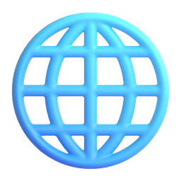 Globe with Meridians animated